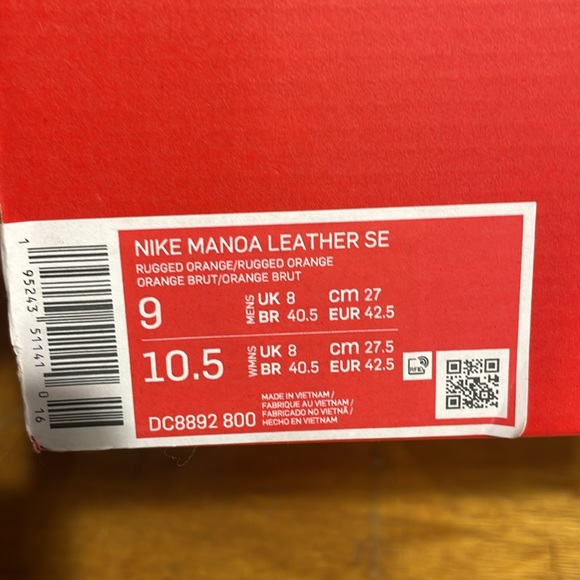 Brand new in box Nike ACG Manoa Leather SE in Rugged Orange. - Picture 5 of 5